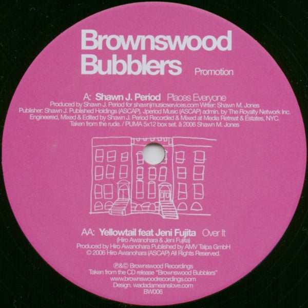 Shawn J Period / Yellowtail Feat. Jeni Fujita : Brownswood Bubblers (Part 1) (12", Smplr)