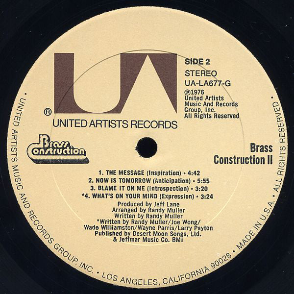 Brass Construction : Brass Construction II (LP, Album)