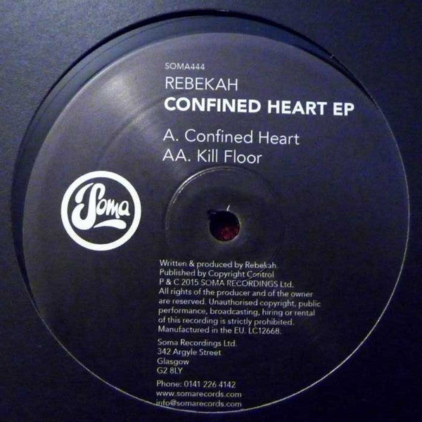Rebekah (2) : Confined Heart EP (12", EP)
