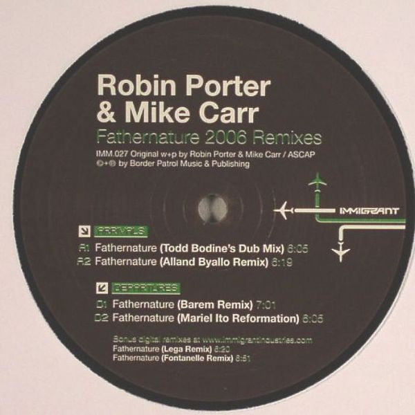 Robin Porter & Mike Carr : Fathernature (2006 Remixes) (12")