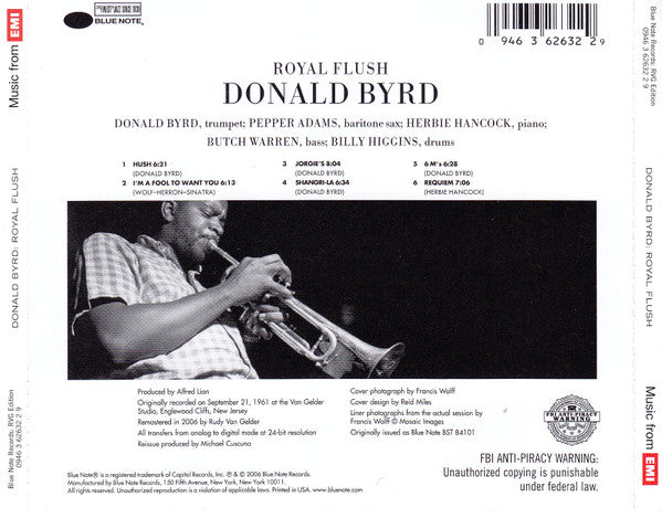 Donald Byrd : Royal Flush (CD, Album, RE, RM)