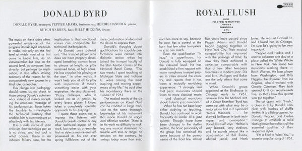 Donald Byrd : Royal Flush (CD, Album, RE, RM)