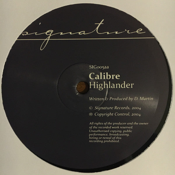 Calibre : Mr. Maverick / Highlander (12", RP)