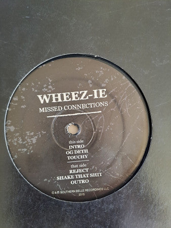 DJ Wheez-ie : Missed Connections (12")