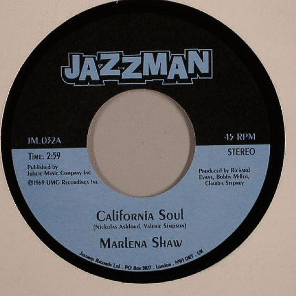 Marlena Shaw : California Soul / Wade In The Water (7", RP)