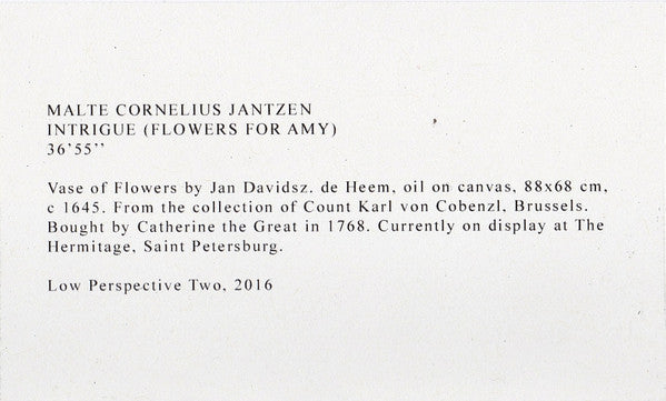 Malte Cornelius Jantzen : Intrigue (Flowers For Amy) (Cass)