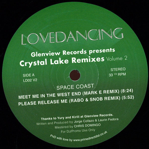 Space Coast : Glenview Records Presents Crystal Lake Remixes Volume 2 (12")