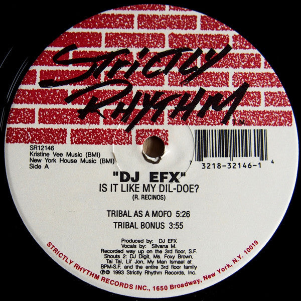 DJ EFX : Is It Like My Dil-Doe? (12")