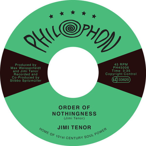 Jimi Tenor : Order Of Nothingness / Tropical Eel (7", Ltd)