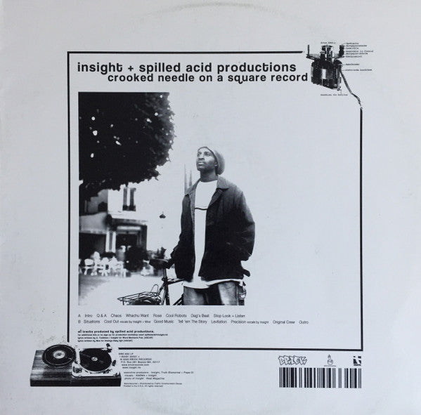 Insight (2) + Spilled Acid Productions : Crooked Needle On A Square Record (LP)