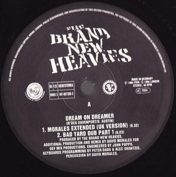 The Brand New Heavies : Dream On Dreamer (12")