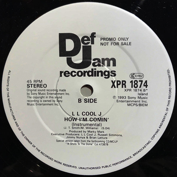 LL Cool J : How I'm Comin' (12", Promo)