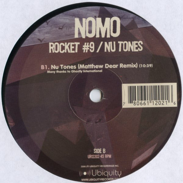 NOMO : Rocket #9 / Nu Tones (12")