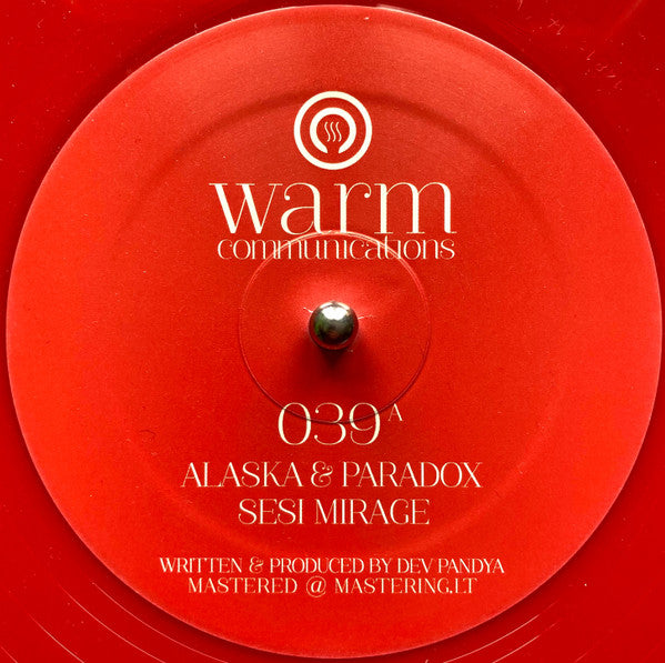 Alaska & Paradox : Sesi Mirage / Nairah (12", Red)