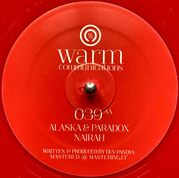 Alaska & Paradox : Sesi Mirage / Nairah (12", Red)