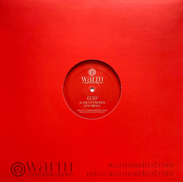 Alaska & Paradox : Sesi Mirage / Nairah (12", Red)