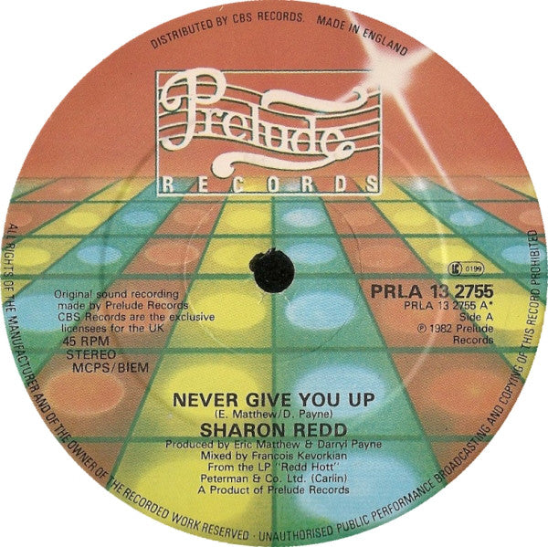 Sharon Redd : Never Give You Up / Beat The Street (12", Single)