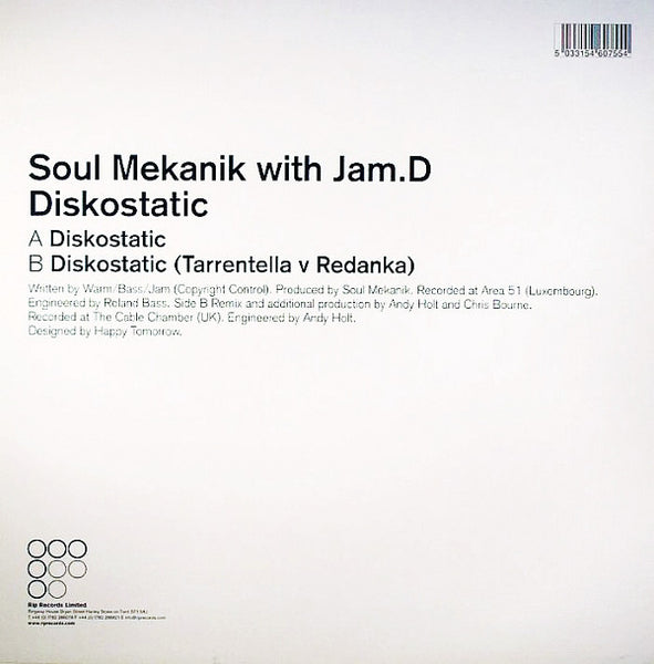 Soul Mekanik with Jam D : Diskostatic (12")