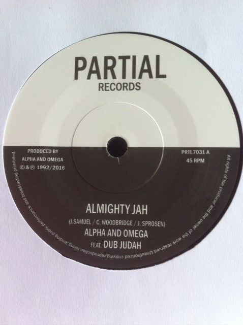 Alpha & Omega Feat. Dub Judah : Almighty Jah   (7")