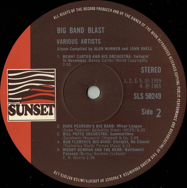 Various : Big Band Blast (LP, Album, Comp)