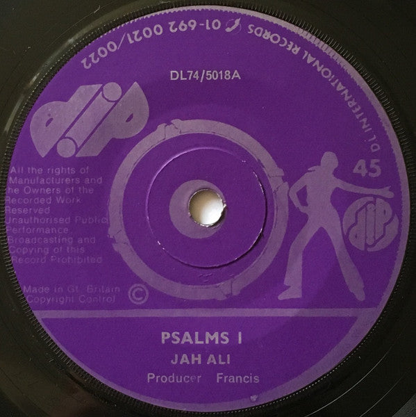 Jah Ali / Big Joe : Psalms I / Zion Train Version (7", Pur)