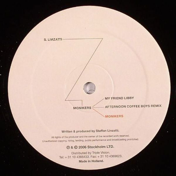 Staffan Linzatti : Monikers (12")