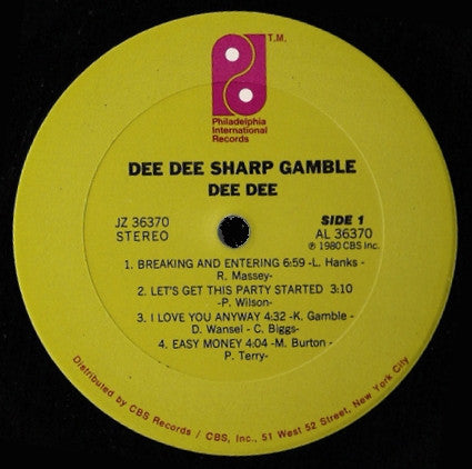 Dee Dee Sharp Gamble : Dee Dee (LP, Album)