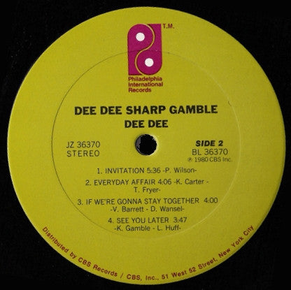 Dee Dee Sharp Gamble : Dee Dee (LP, Album)
