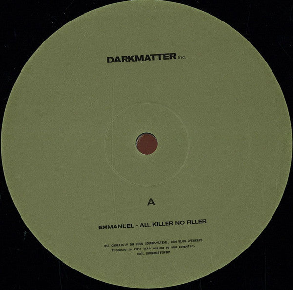 Emmanuel (8) : All Killer No Filler (12")