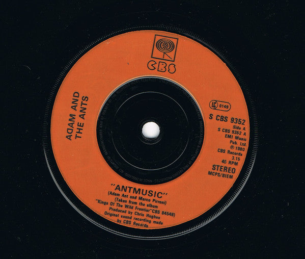 Adam And The Ants : Antmusic (7", Single, Inj)