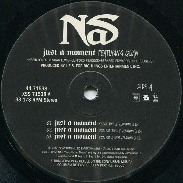 Nas : Just A Moment / These Are Our Heroes (12")