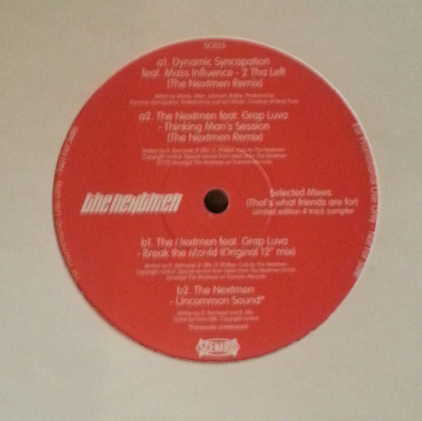 The Nextmen : Selected Mixes (That's What Friends Are For) (12", Promo)