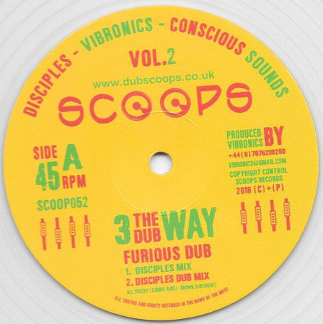 The Disciples (2) - Vibronics - Conscious Sounds : Furious Dub (10", Ltd, Cle)