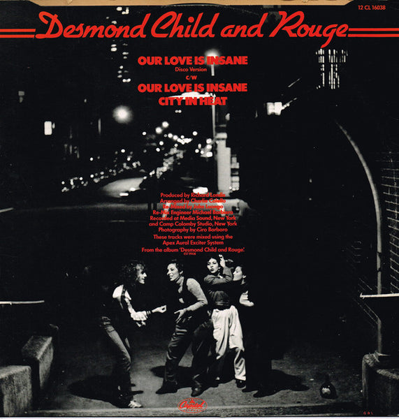 Desmond Child And Rouge : Our Love Is Insane (12")