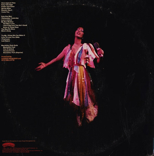 Donna Summer : Live And More (2xLP, Album, Gat)