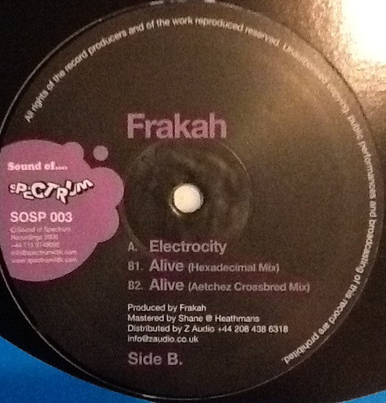 Frakah : Electrocity (12")