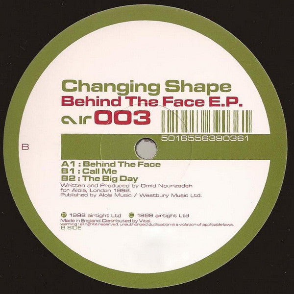 Changing Shape : Behind The Face E.P. (12", EP)