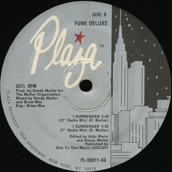 Funk Deluxe : I Surrender (12")