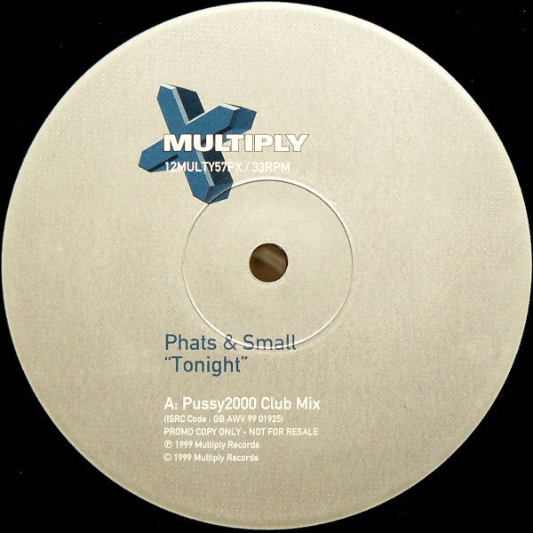 Phats & Small : Tonight (12", Promo)