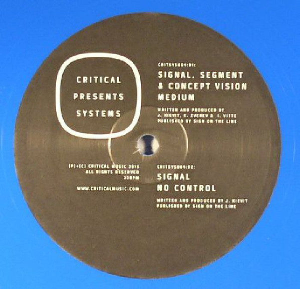 Signal (18) : Critical Presents: Systems 004 (12", EP, Blu)