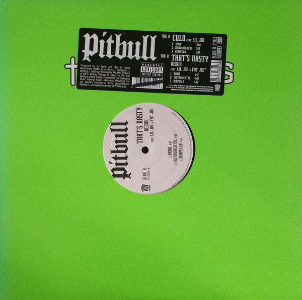 Pitbull : Culo / That's Nasty (Remix) (12")