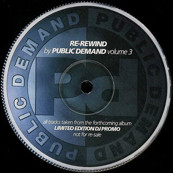 Victor Romeo / Dubaholics Feat. Kevin Irvin : Re-Rewind By Public Demand Volume 3 (12", Ltd, Promo, Smplr)