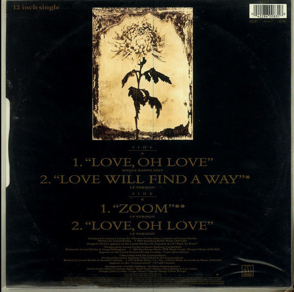 Lionel Richie : Love, Oh Love (12", Maxi)