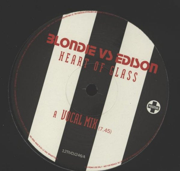 Blondie vs. Edison (4) : Heart Of Glass (12", Single, Promo)