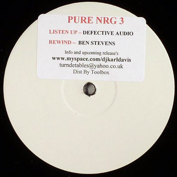 Defective Audio / Ben Stevens : Listen Up / Rewind (12", W/Lbl)