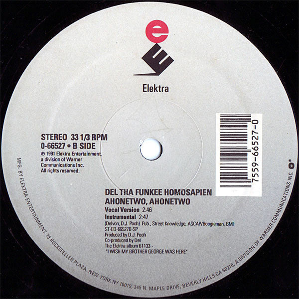 Del Tha Funkee Homosapien : Sleepin' On My Couch / Ahonetwo, Ahonetwo (12")