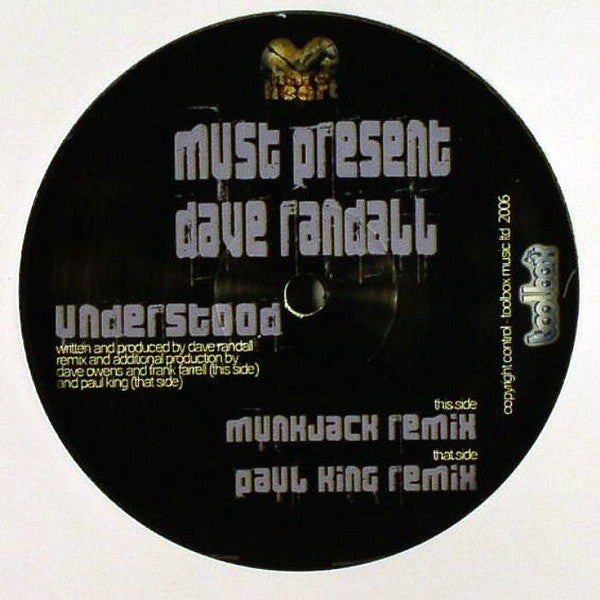 Must Present Dave Randall : Understood (12")