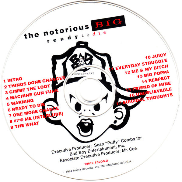 Notorious B.I.G. : Ready To Die (CD, Album)