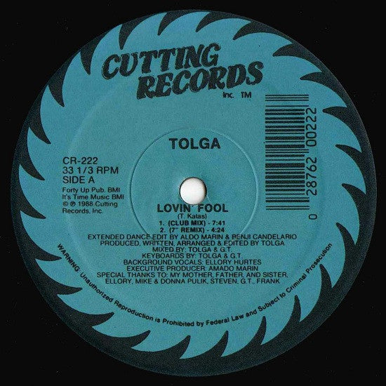 Tolga (2) : Lovin' Fool (12")