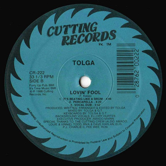 Tolga (2) : Lovin' Fool (12")